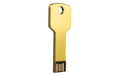 Флешка Металлическая Ключ "Key" R145 золотой глянец 256 Гб