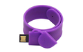 Флешка Силиконовый Браслет Слап "Bracelet Slap" V169 фиолетовый 8 Гб