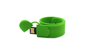 Флешка Силиконовый Браслет Слап "Bracelet Slap" V169 зеленый 4 Гб