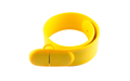 Флешка Силиконовый Браслет Слап "Bracelet Slap" V169 желтый 128 Мб