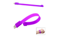 Флешка Силиконовый Браслет "Bracelet Splice" V170 фиолетовый 256 Гб