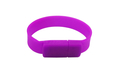 Флешка Силиконовый Браслет "Bracelet Splice" V170 фиолетовый 4 Гб