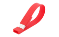 Флешка Силиконовый Браслет "Bracelet Splice" V170 красный 128 Гб