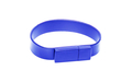 Флешка Силиконовый Браслет "Bracelet Splice" V170 синий 16 Гб
