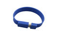 Флешка Силиконовый Браслет "Bracelet Splice" V170 синий 32 Гб