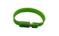 Флешка Силиконовый Браслет "Bracelet Splice" V170 зеленый 32 Гб