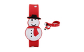 Флешка Силиконовая Браслет Снеговик "Bracelet Snowman" V196 красный 256 Гб