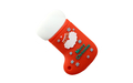 Флешка Резиновая Новогодний носок "Christmas sock" Q596 красный 128 Гб