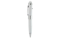 Флешка Металлическая Ручка Лазерная указка Конус "Laser Conus Pen" R236 белый 1 Гб