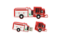 Флешка Резиновая Пожарная машина "Fire Engine" Q172 красный 128 Гб
