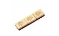 Флешка Деревянная Маджонг "Mahjong Wood" F43 белая 64 Гб