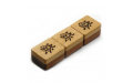 Флешка Деревянная Маджонг "Mahjong Wood" F43 бежевая 128 Гб
