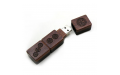 Флешка Деревянная Маджонг "Mahjong Wood" F43 коричневая 128 Гб