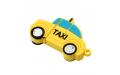 Флешка Резиновая Такси "Taxi" Q270 желтая 32 Гб