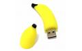 Флешка Резиновая Банан "Banana" Q103 желтый 4 Гб