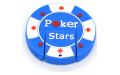 Флешка Резиновая Фишка "Poker Stars" Q53 голубая 8 Гб