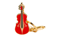 Флешка Металлическая Скрипка "Violin Key" R4 красный 16 Гб