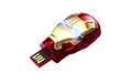 Флешка Металлическая Железный человек "Iron Man MARK IV" R7 золотая/красная 128 Гб