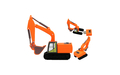 Флешка Резиновая Экскаватор "Excavator" Q133 оранжевый 4 Гб