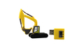Флешка Резиновая Экскаватор "Excavator" Q133 желтый 64 Гб