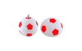 Флешка Пластиковая Футбольный Мяч "Soccer Ball" S140 белый / красный матовый 1 Гб