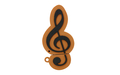 Флешка Резиновая Скрипичный Ключ "Treble Clef" Q151 оранжево-черный 8 Гб