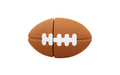 Флешка Резиновая Мяч Регби "Rugby Ball" Q164 коричневый 512 Гб
