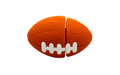 Флешка Резиновая Мяч Регби "Rugby Ball" Q164 оранжевый 128 Гб