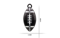 Флешка Металлическая Мяч Регби "Rugby Ball" R166 черный 128 Гб