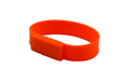 Флешка Силиконовый Браслет "Bracelet Splice" V170 оранжевый 1 Гб