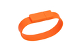 Флешка Силиконовый Браслет "Bracelet Splice" V170 оранжевый 16 Гб