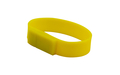 Флешка Силиконовый Браслет "Bracelet Splice" V170 желтый 1 Гб