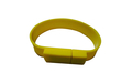 Флешка Силиконовый Браслет "Bracelet Splice" V170 желтый 64 Гб