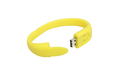 Флешка Силиконовый Браслет "Bracelet Fancy" V171 желтый 32 Гб