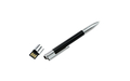 Флешка Пластиковая Ручка Бактрон "Bactron Pen" S235 черный 2 Гб