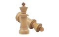 Флешка Деревянная Шахматы Король "Chess King" F25 белый 1 Гб