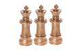 Флешка Деревянная Шахматы Король "Chess King" F25 бронзовый 1 Гб