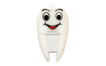 Флешка Резиновая Зуб "Tooth" Q348 белый 64 Гб