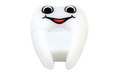Флешка Резиновая Зуб "Tooth" Q348 белый 128 Гб