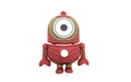 Флешка Резиновая Миньон Железный человек "Minion Iron Man" Q355 красный-золотой 64 Гб