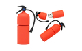 Флешка Резиновая Огнетушитель "Extinguisher" Q357 красный 32 Гб