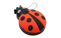 Флешка Резиновая Божья Коровка "Ladybug" Q382 красная / черная 2 Гб