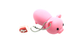 Флешка Резиновая Поросенок "Piggy" Q430 розовый 1 Гб