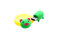 Флешка Резиновая Поросенок "Piggy" Q430 зеленый 4 Гб