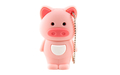 Флешка Резиновая Свинья "Pig" S432 розовая 4 Гб