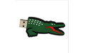 Флешка Резиновая Крокодил "Crocodile" Q446 зеленый 256 Гб