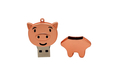 Флешка Металлическая Свинья "Pig" R459 розовый 4 Гб