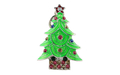 Флешка Металлическая Елка "Christmas Tree" R28 зеленая 16 Гб