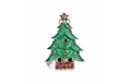 Флешка Металлическая Елка "Christmas Tree" R28 зеленая 4 Гб