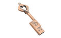 Флешка Металлический Ключ Ретро "Retro Key Heart" R81 бронзовый 256 Гб